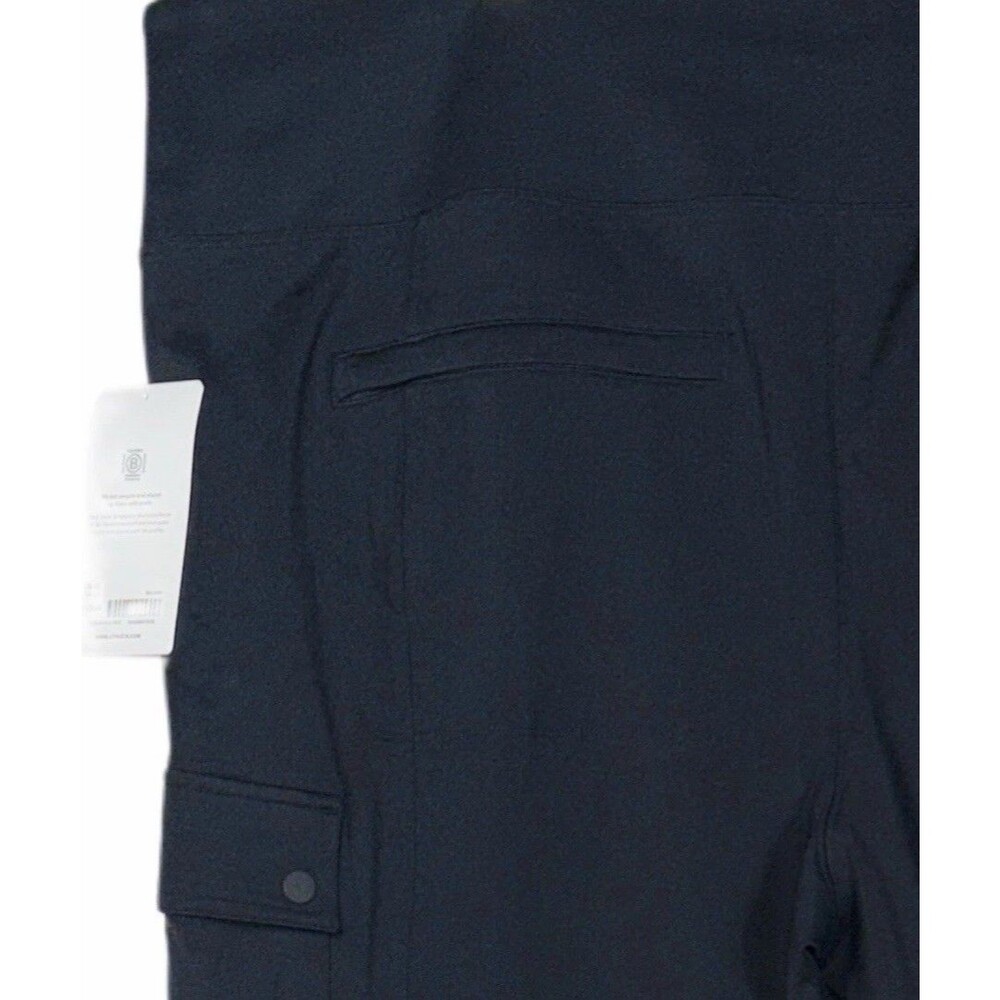Athleta Pants Size 3X Cargo Delancey Straight Plus Black Stretch 882625 NWT $129